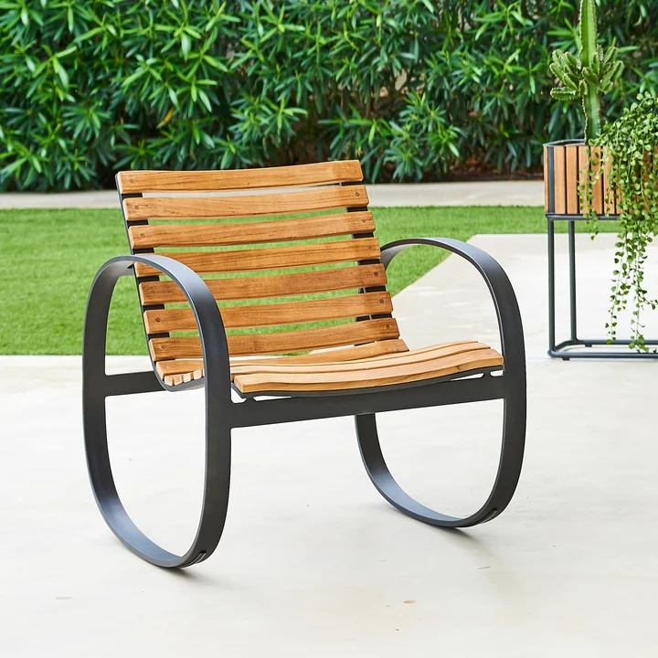Cane-line - Parc Rocking chair Outdoor, lava gray