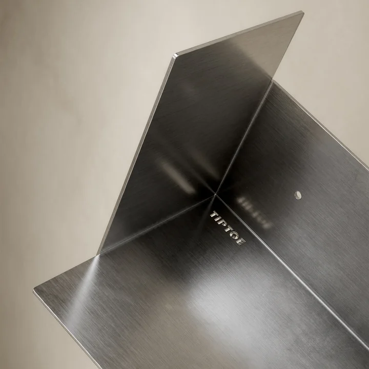 TipToe - PLI wall shelf, CORE, stainless steel