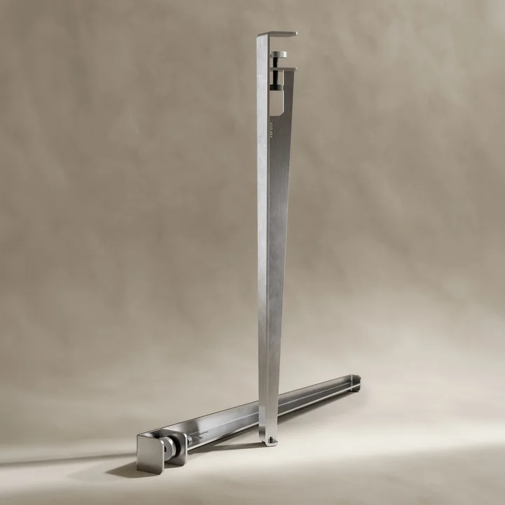 TipToe - Table and desk leg H 75 cm, CORE, stainless steel