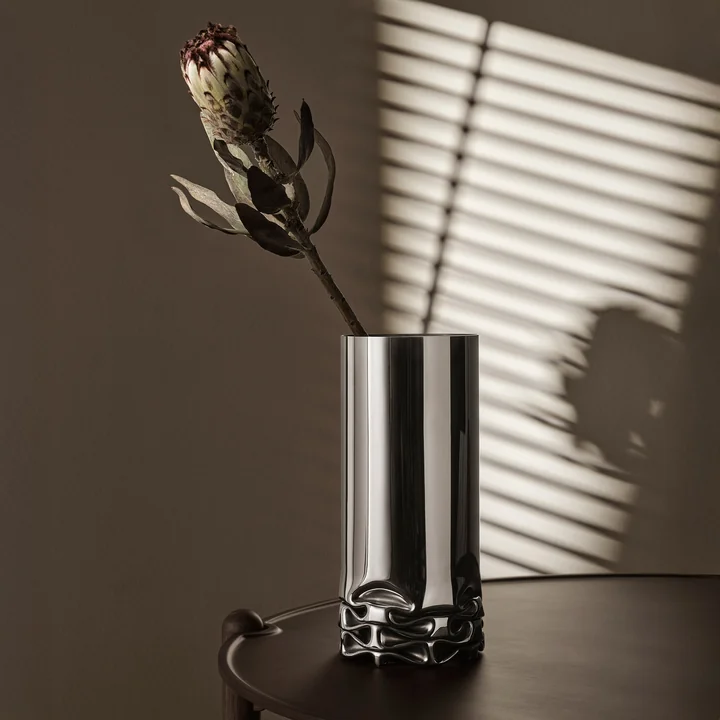 Design House Stockholm - Hydraulic Vase, H 32 cm, stainless steel