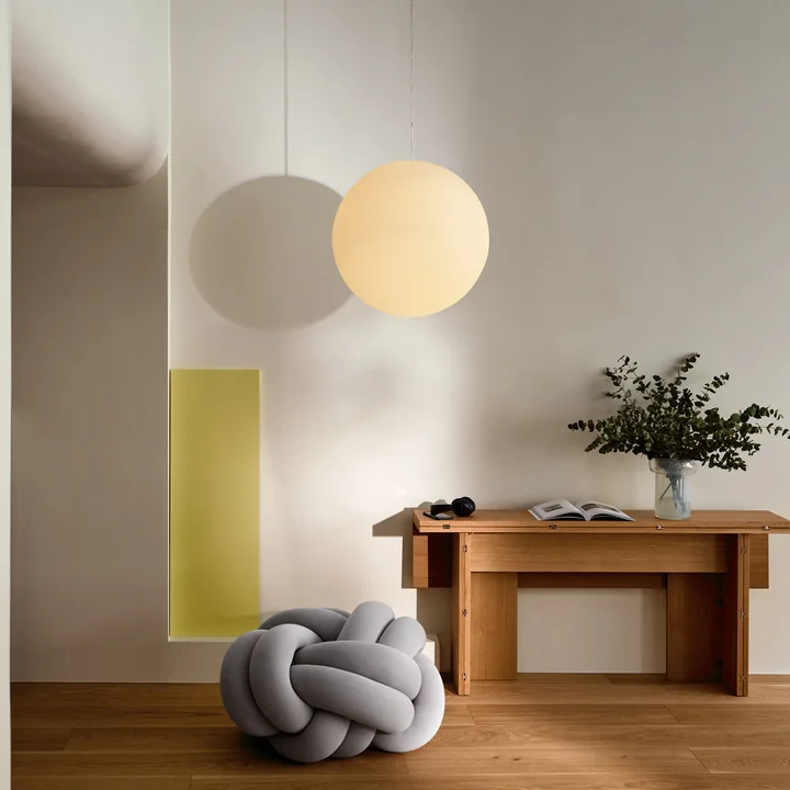 Design House Stockholm - Luna Pendant light XL Ø 60 cm, white