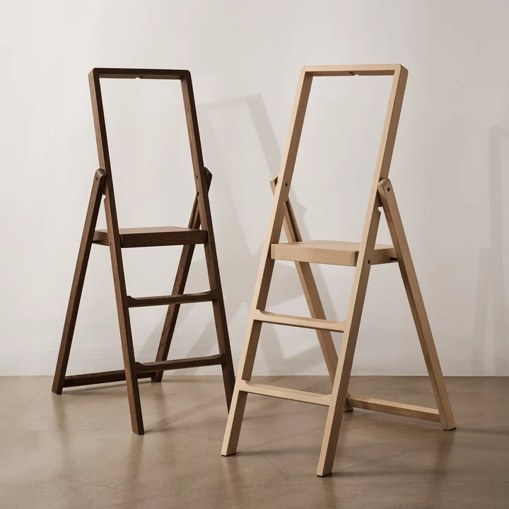 Design House Stockholm - Step Folding ladder, stained oak, dark