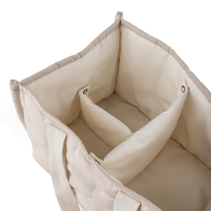 Sebra - Basket for diaper-changing supplies, morning beige