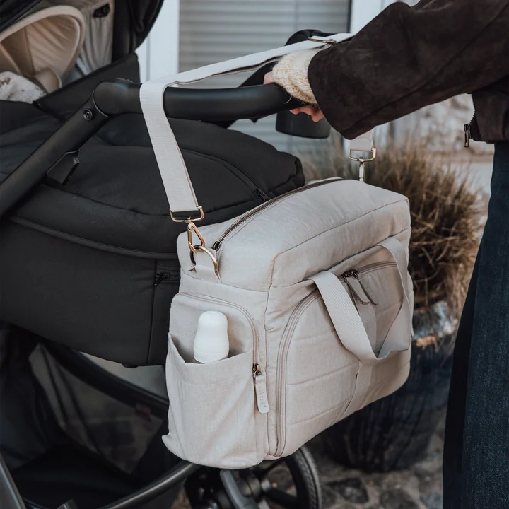 Sebra - On-the-go Diaper Bag, Beige Melange