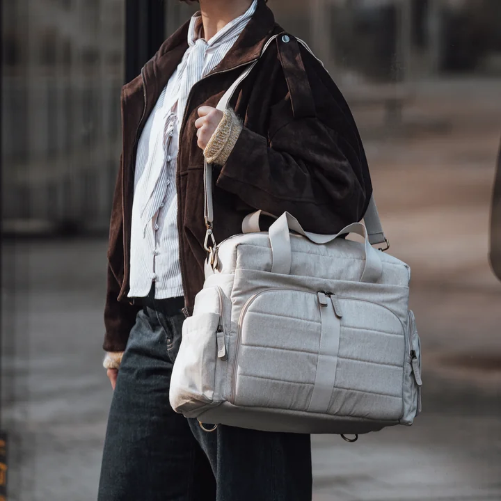 Sebra - On-the-go Diaper Bag, Beige Melange