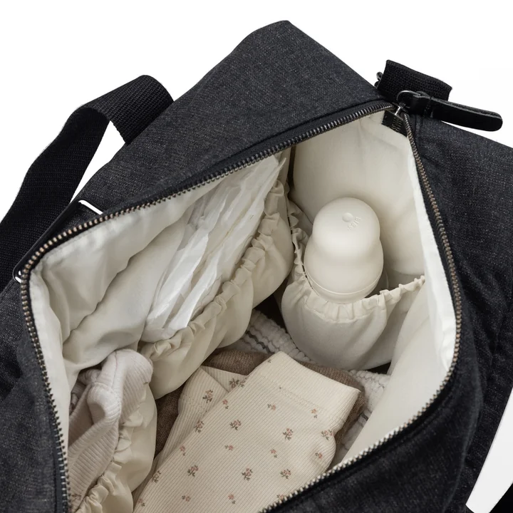 Sebra - On-the-go Diaper Bag, dark gray melange