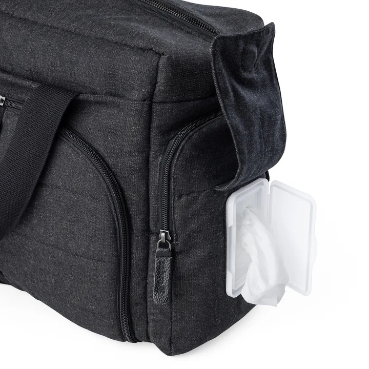 Sebra - On-the-go Diaper Bag, dark gray melange