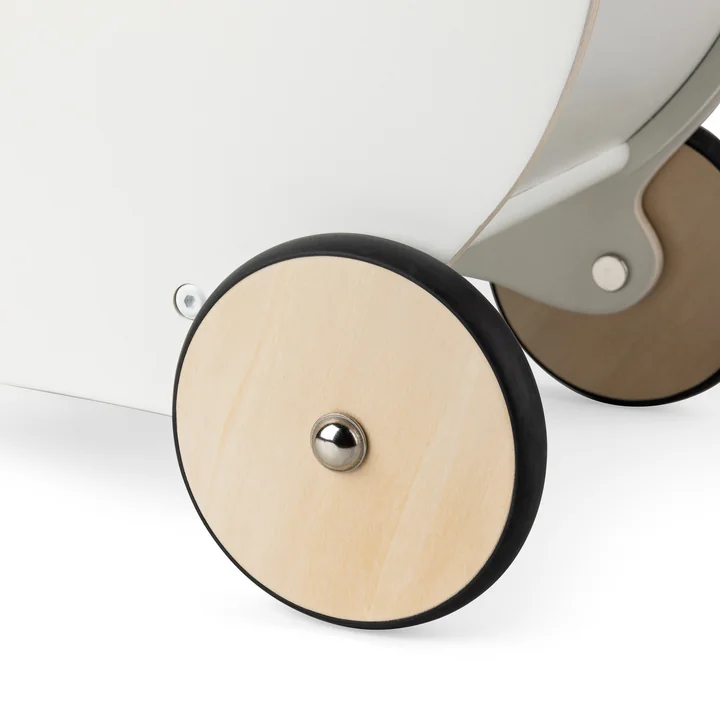 Sebra - Wooden doll strollers, classic white