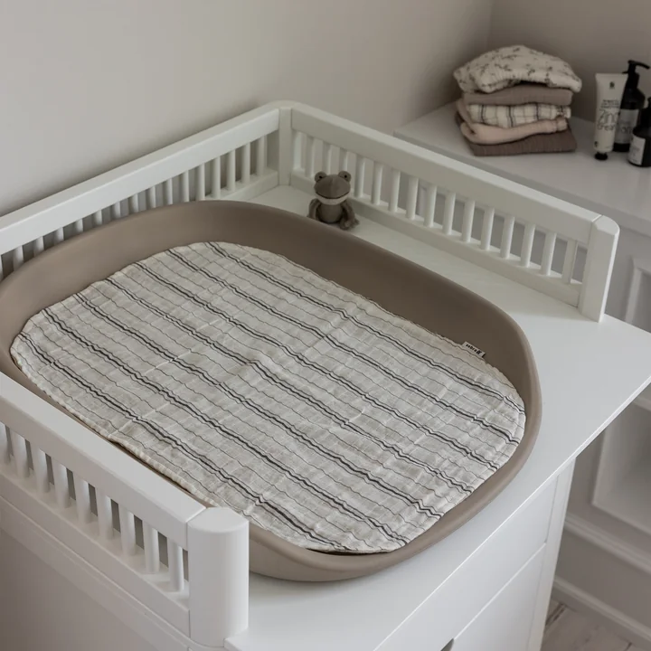Sebra - 6-ply muslin changing mat, stripe