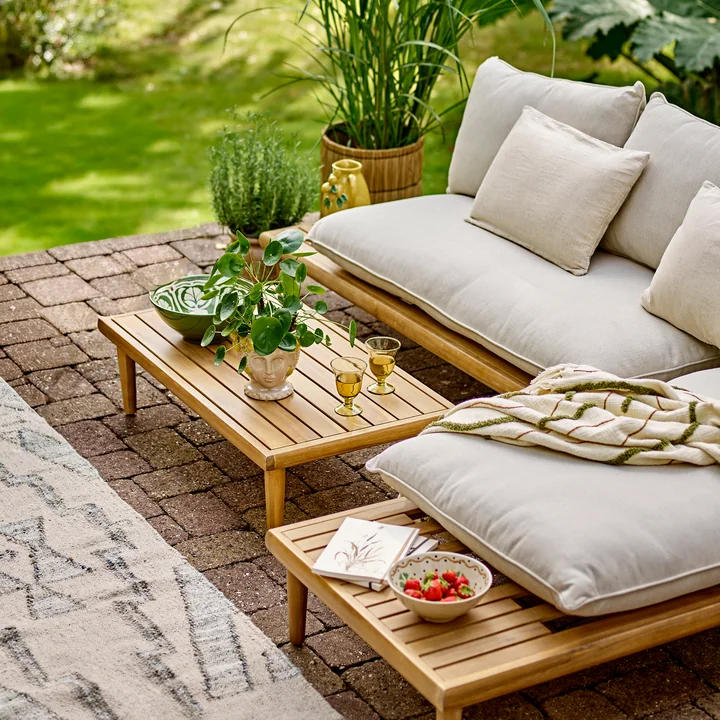 Bloomingville - Cesano Outdoor lounge set, nature, acacia