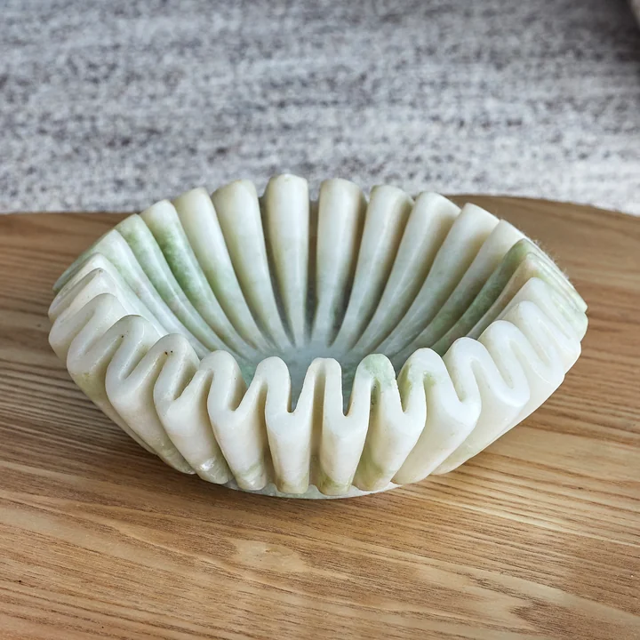 Bloomingville - Harmonia bowl, marble, green