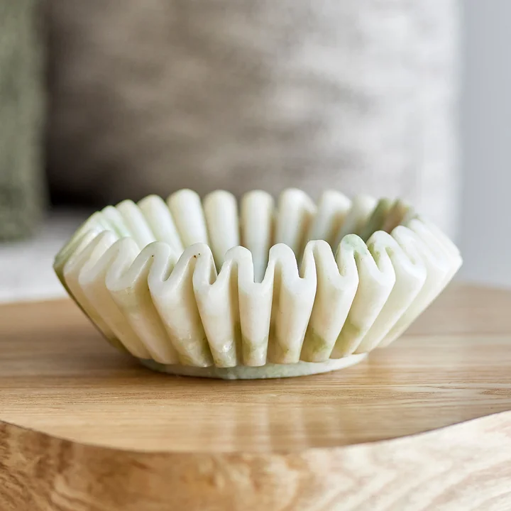 Bloomingville - Harmonia bowl, marble, green