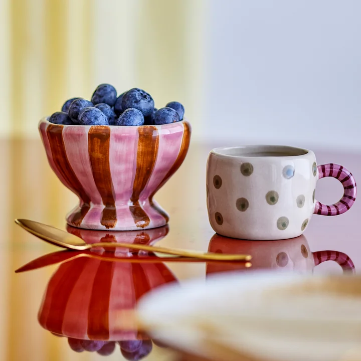 Bloomingville - Nini bowl, Ø 9 x H 6.5 cm, multi with cup