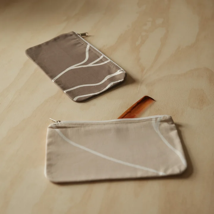 The Organic Company - RECONNECT Cosmetic bag, clay and pale honey