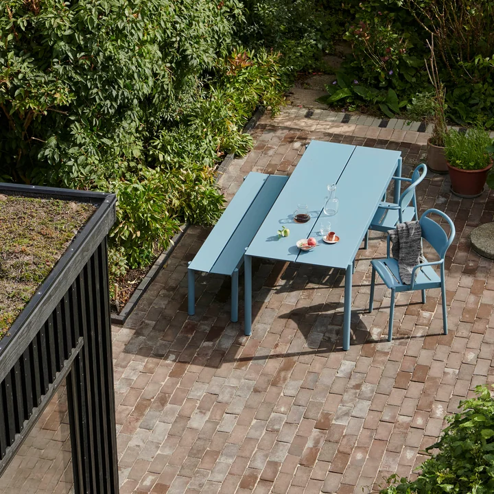 Muuto - Linear Steel Armchair & Bench & Table