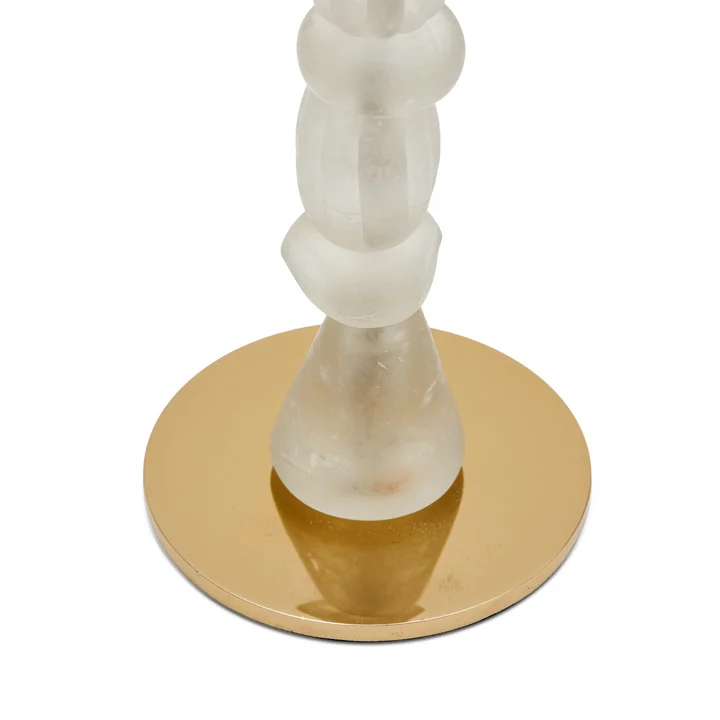 POLSPOTTEN - Beads Candle holder S, white