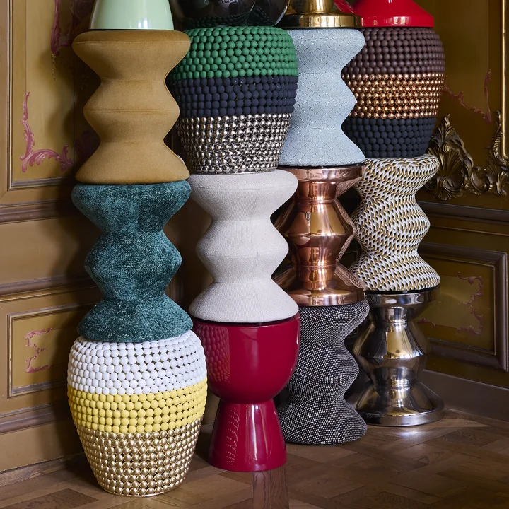 POLSPOTTEN - Dot Stool, striped