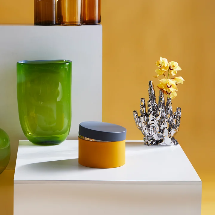 POLSPOTTEN - Round Metal Caps And Jars storage tin, multicolored