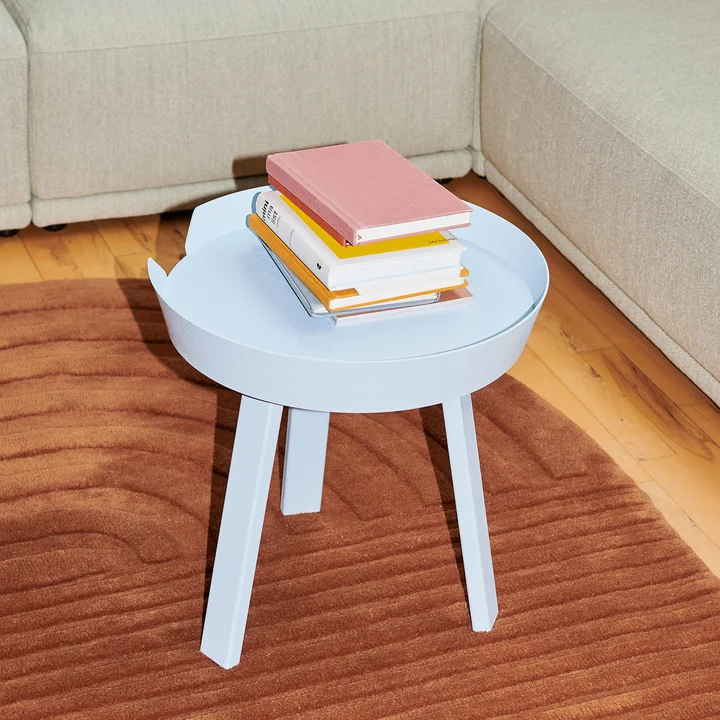 Muuto - Around side table, Ø 45 cm, light blue