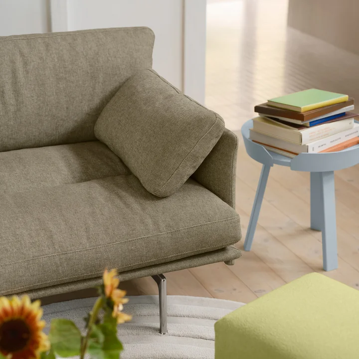 Muuto - Around side table, Ø 45 cm, light blue
