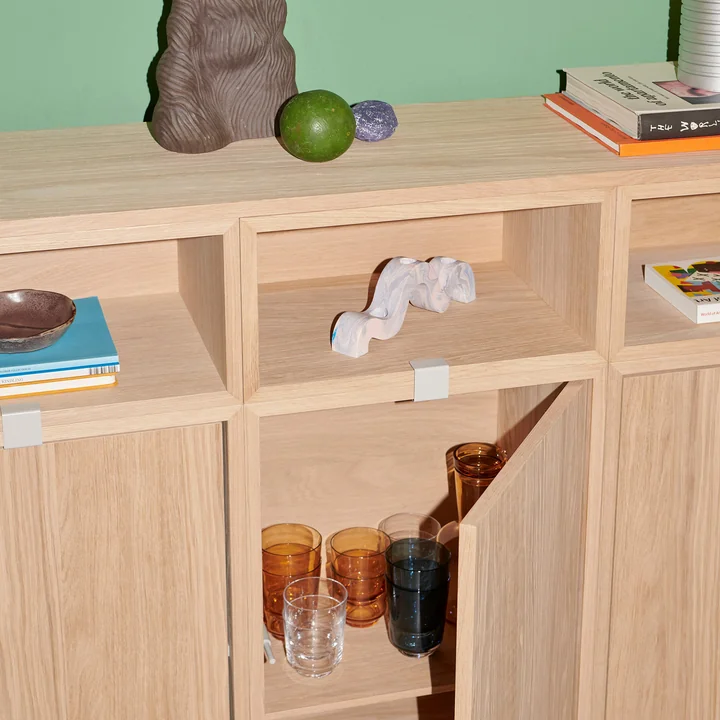 Muuto - Stacked shelving system - oak