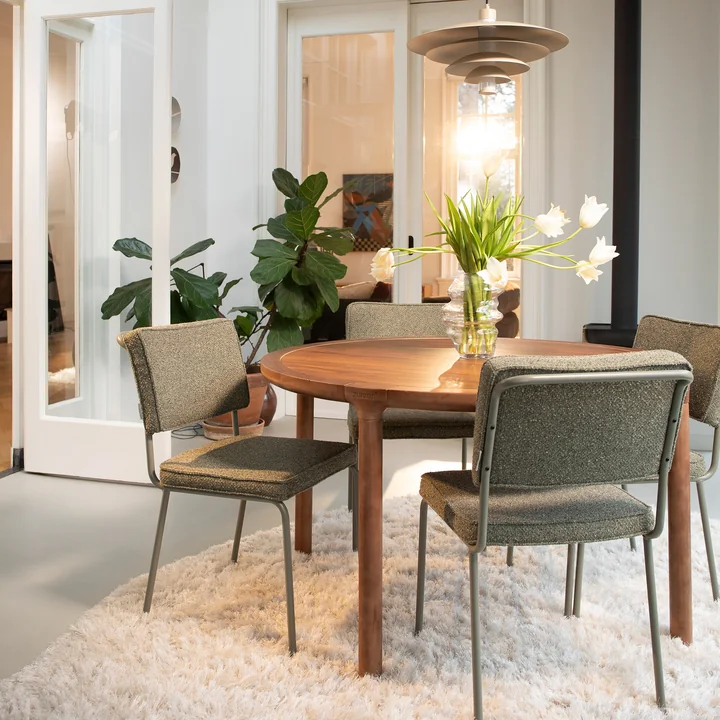 Zuiver - Storm Dining table Ø 128 cm, walnut