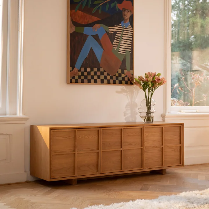 Zuiver - Sideboard Raster Low, ash