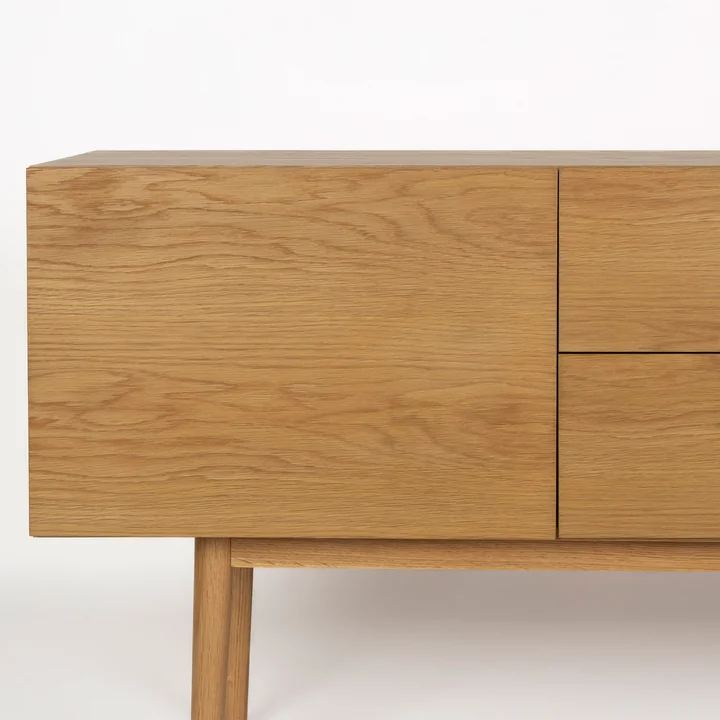 Zuiver - High On Wood Cabinet, oak, 2 drawers, 2 doors