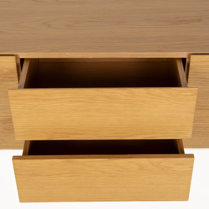 Zuiver - High On Wood Cabinet, oak, 2 drawers, 2 doors