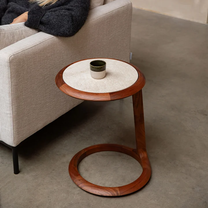 Zuiver - Doppio Side table, brown