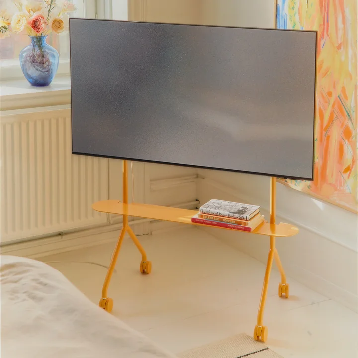 Pedestal - Moon Light TV Stand, 32–44 inches, apricot