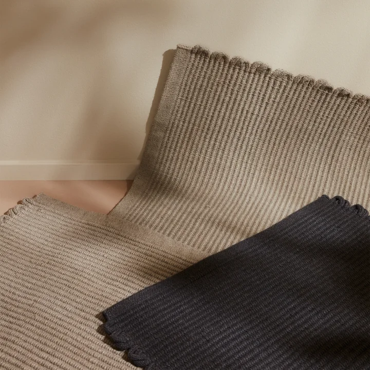 AYTM - " Redono " Doormat, 50 x 70 cm, taupe and dark gray