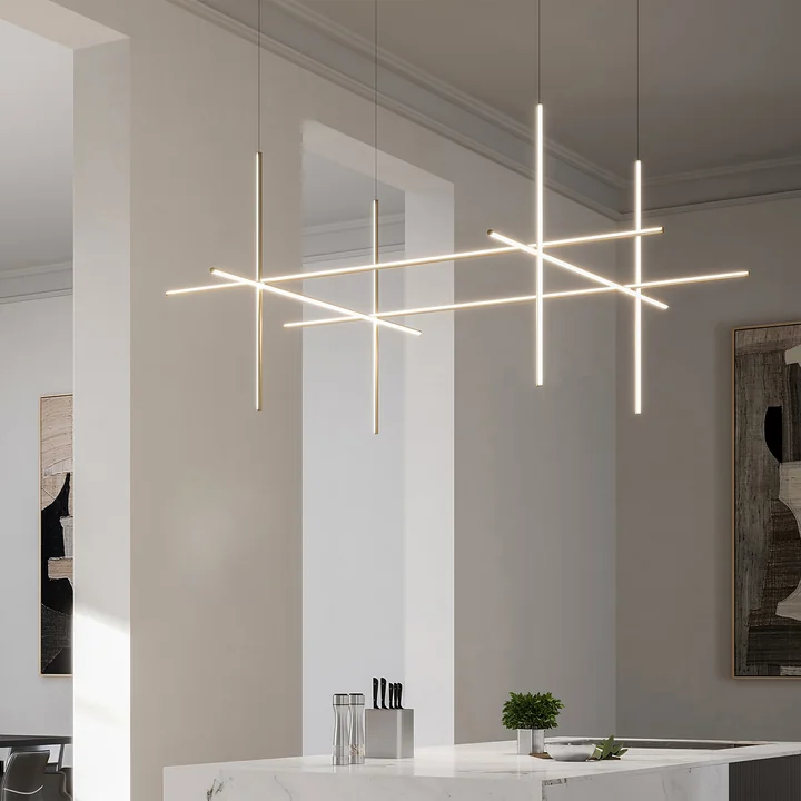 Flos - Coordinates S4 LED Pendant Light, Argent Moon