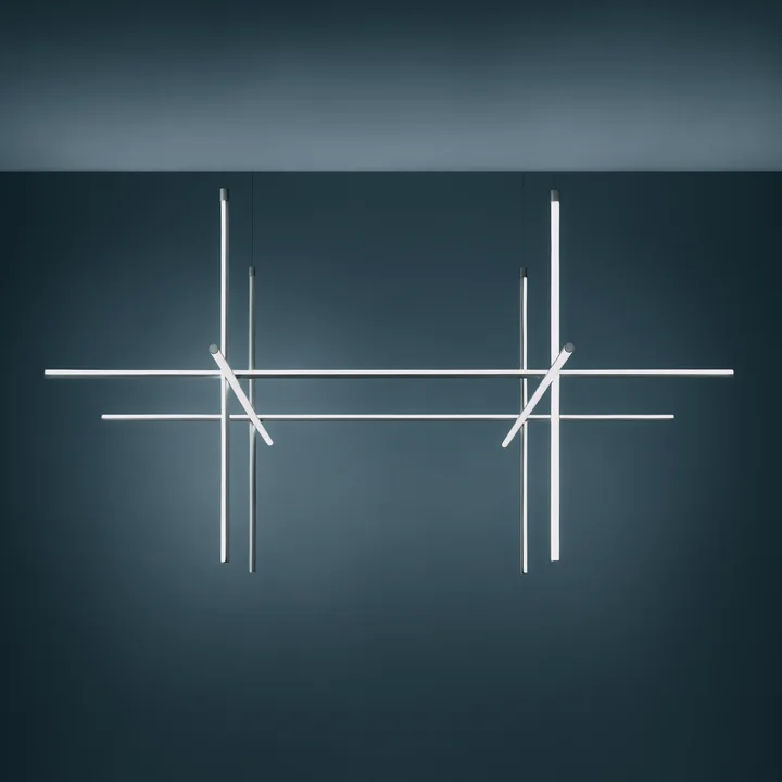 Flos - Coordinates S4 LED Pendant Light, Argent Moon
