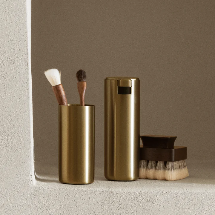 Blomus - Modo Soap Dispenser and Toothbrush Holder, Brass