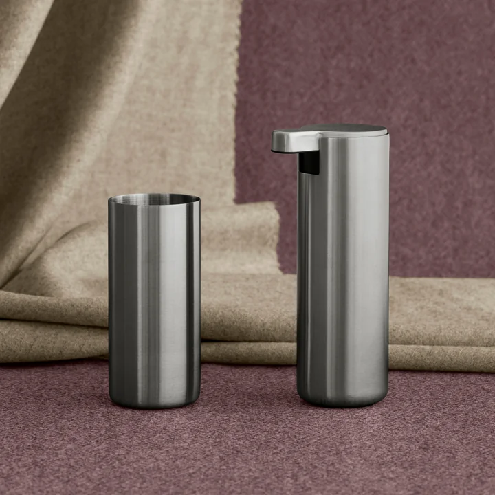 Blomus - Modo Soap dispenser and toothbrush cup, stainless steel