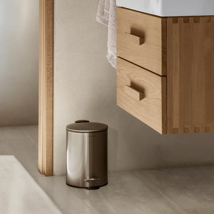 Blomus - Tubo 3L Trash Can, Brass