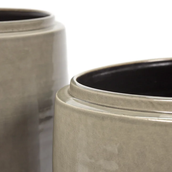 Serax - Glazed shades by Serax Flower Pot, L, gray