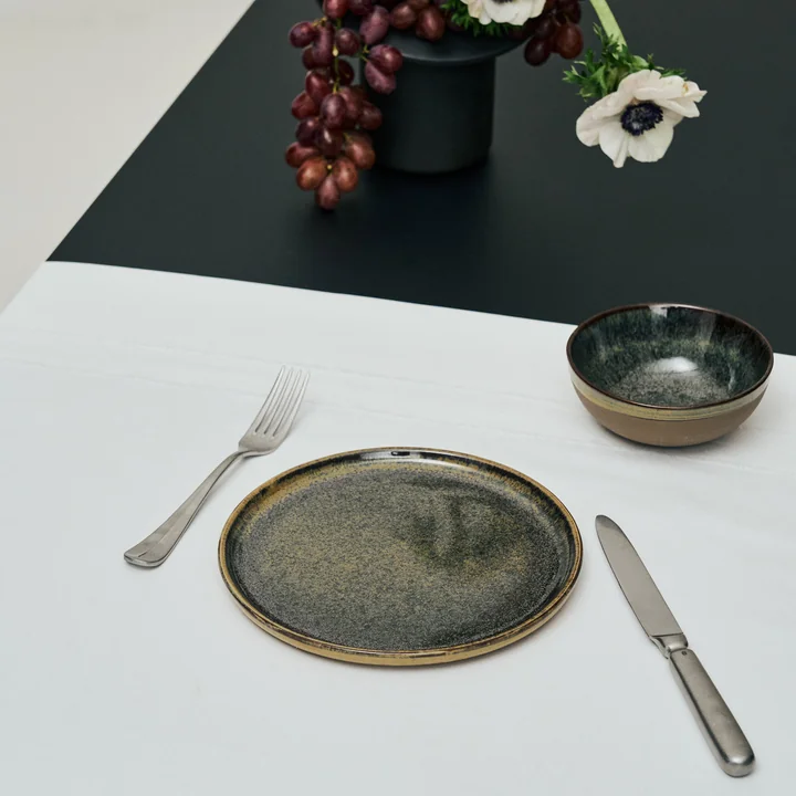 Serax - Surface Plate, Ø 24 cm, Indi Gray (set of 4)