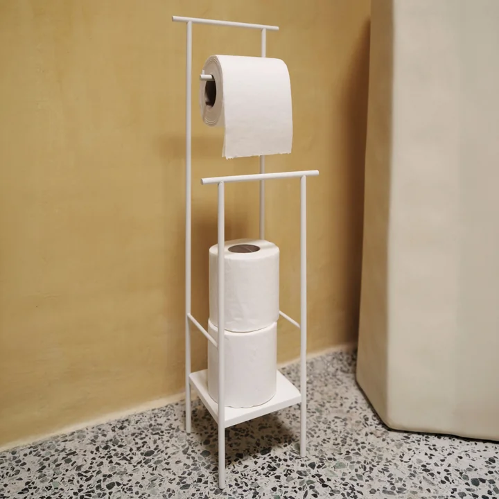 Ferm Living - Dora Toilet Paper Holder, White