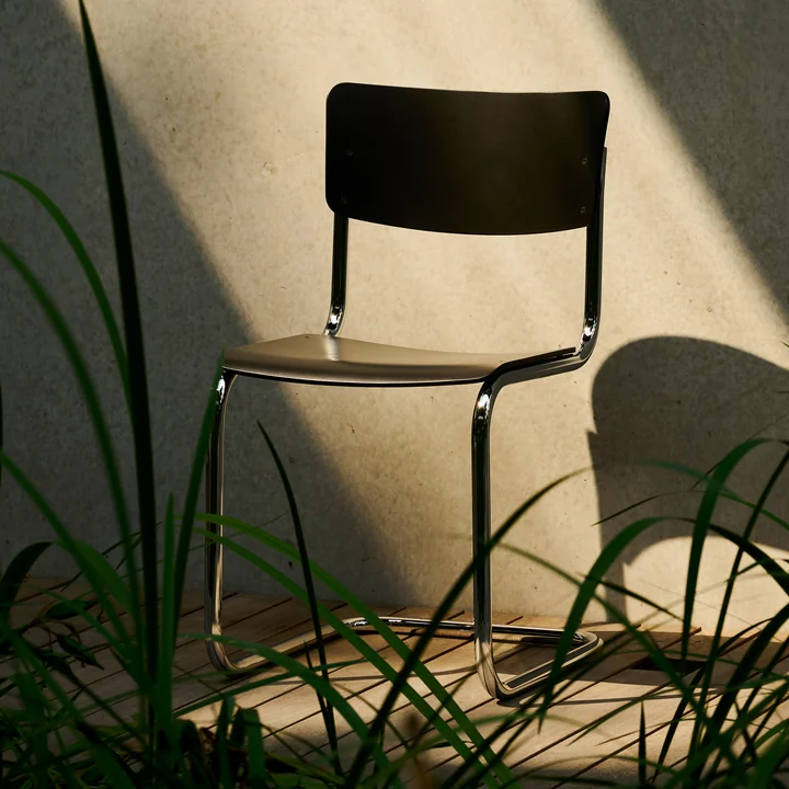Thonet - S 43 Chair, Chrome / Black (TP 29)