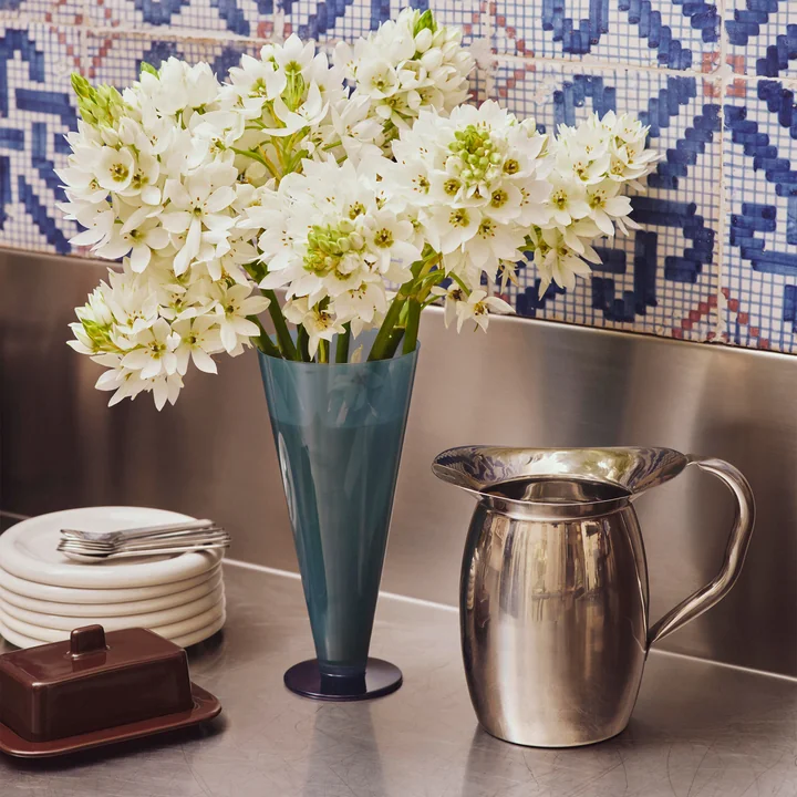 HAY - Conical Vase and Indian Steel Carafe