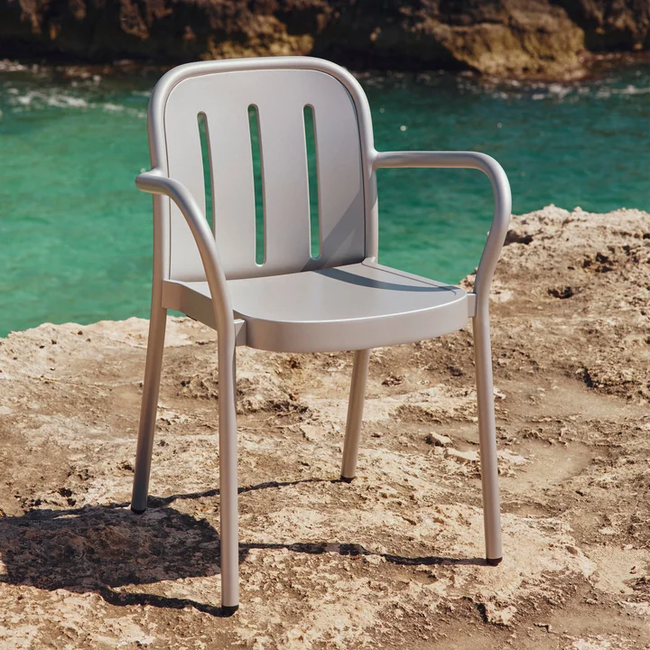 HAY - Deville Armchair, Outdoor, silver gray