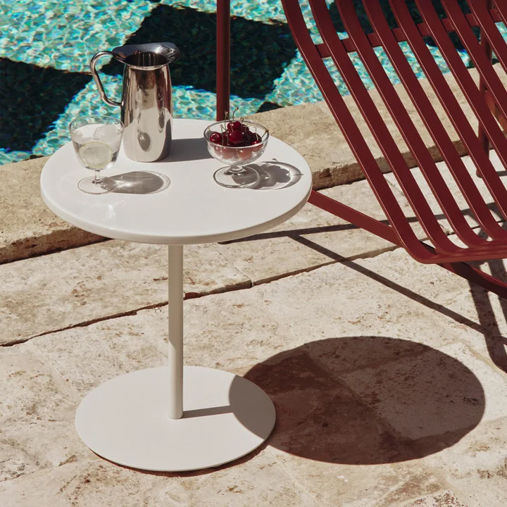 HAY - Pyro Side Table, Ø 45 cm, cream-white / eggshell