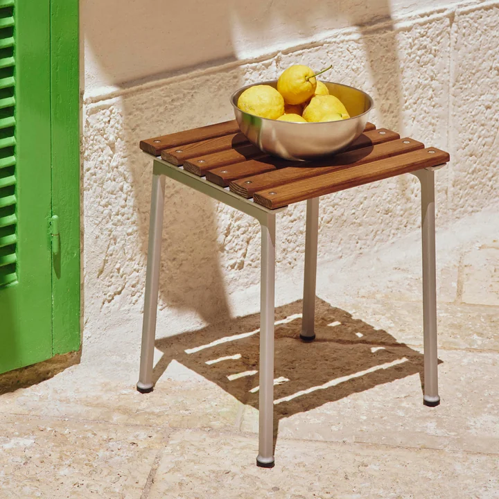 HAY - Traverse Outdoor Stool, Aluminum / Oiled Ash