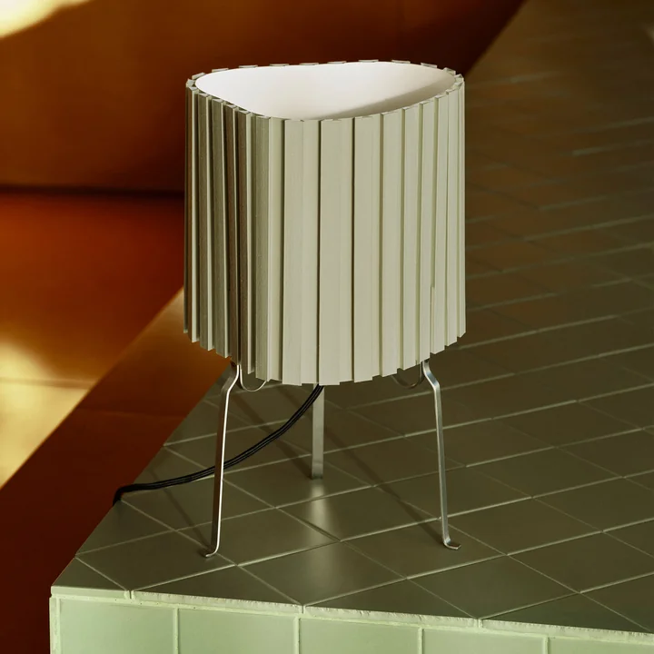 HAY - Canelé Table Lamp 370, almond green