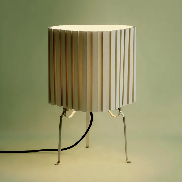 HAY - Canelé Table Lamp 370, almond green