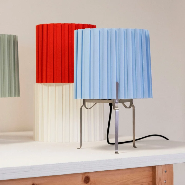 HAY - Canelé Table Lamp 370, Soft Blue