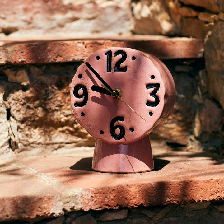 HKliving - Retro Ceramic Watch, Pink