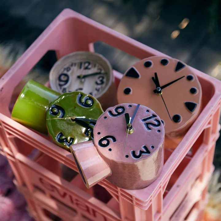 HKliving - Retro Ceramic Watch, Pink